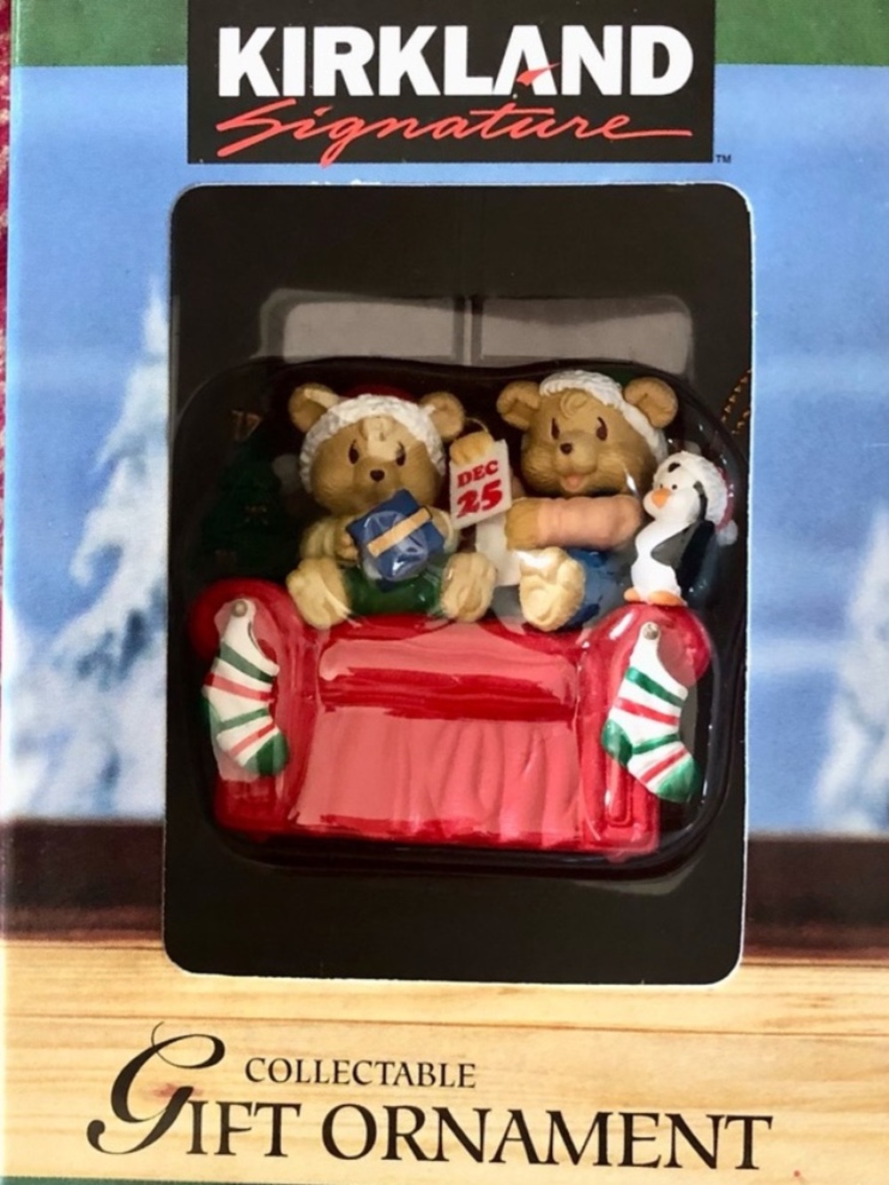 1997 Kirkland Signature Christmas Morning Ornament Westmar Collectible Bears